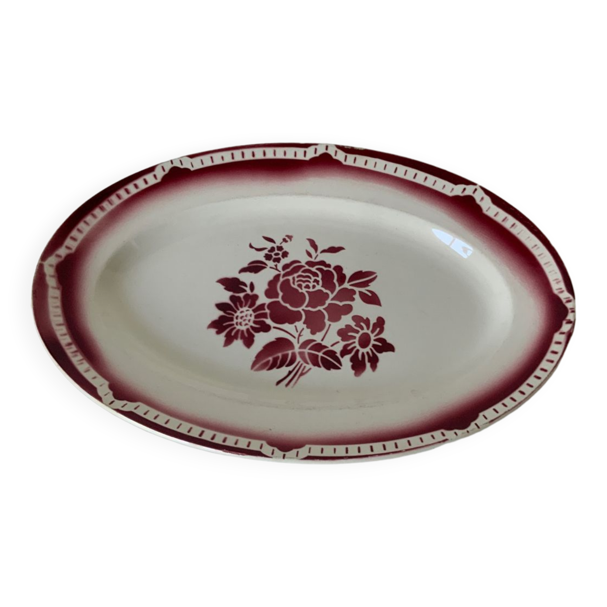 Oval dish Selency x Monoprix Croisé Laroche