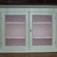 High wooden buffet painted two glass doors
