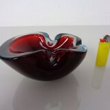 Sommerso Murano Glass Ashtray, Italy, 1960s