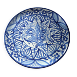 Large wall plate in majolica signed by Enrique Crespo, Artesania years.
