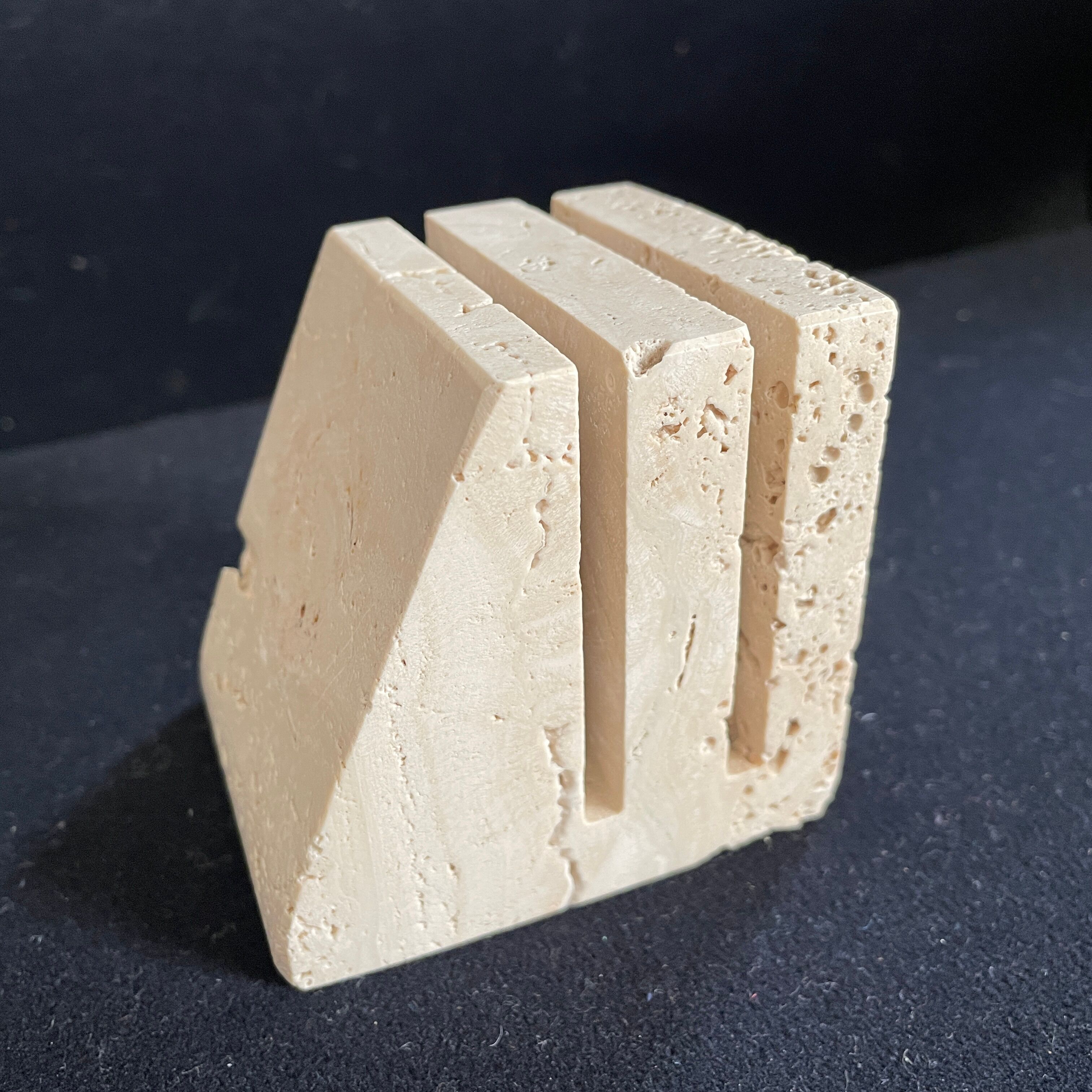 Fratelli Mannelli travertine paperweight design