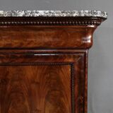 Small Secretary in Burl Mahogany Veneer, Restoration Period – Early 19th Century