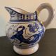 Domingo Punter blue ceramic pitcher, Teruel, 1960