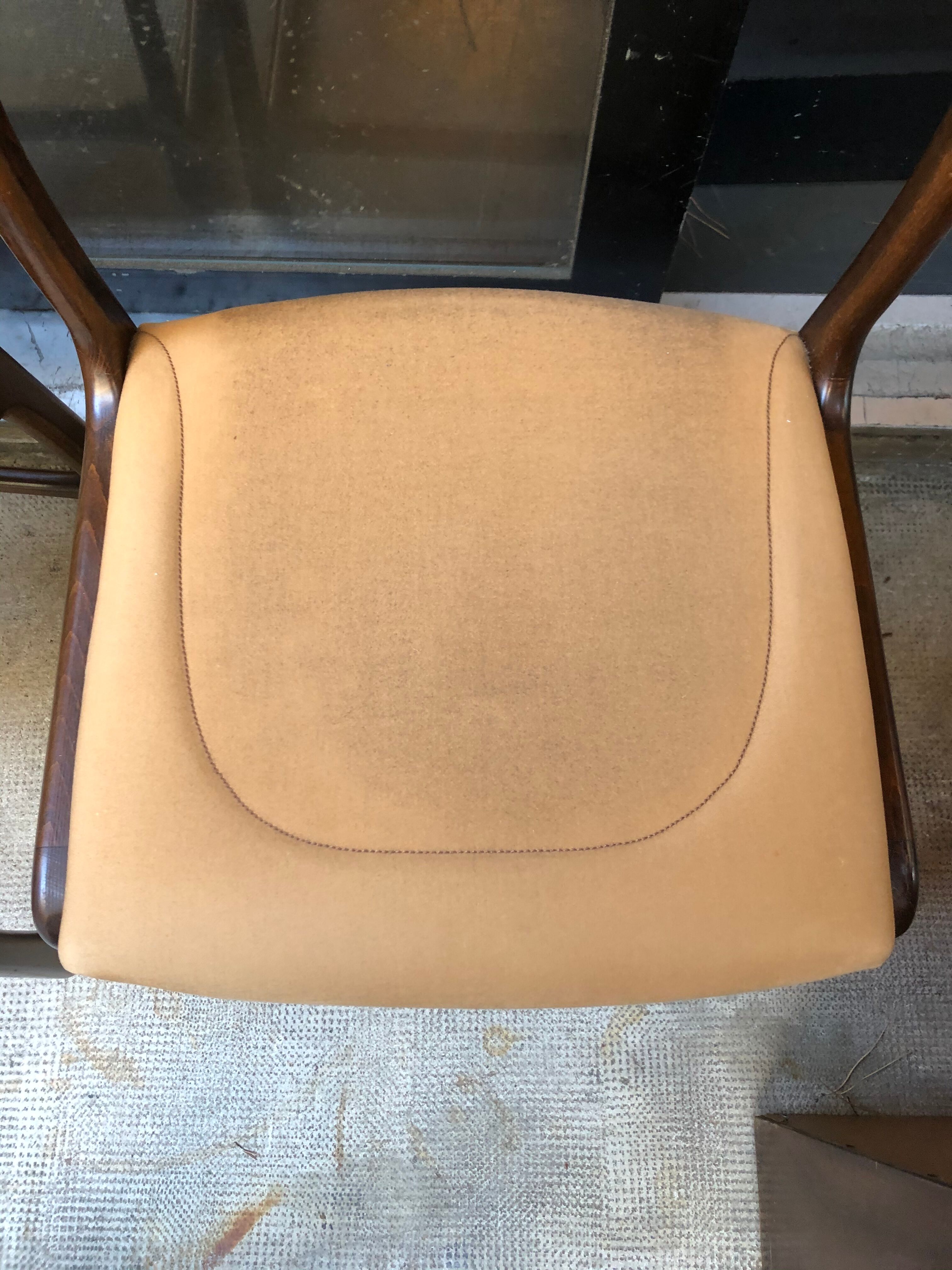 Original Baumann "Sled" series of 4 chairs