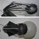 Lampe  fer forgé art déco