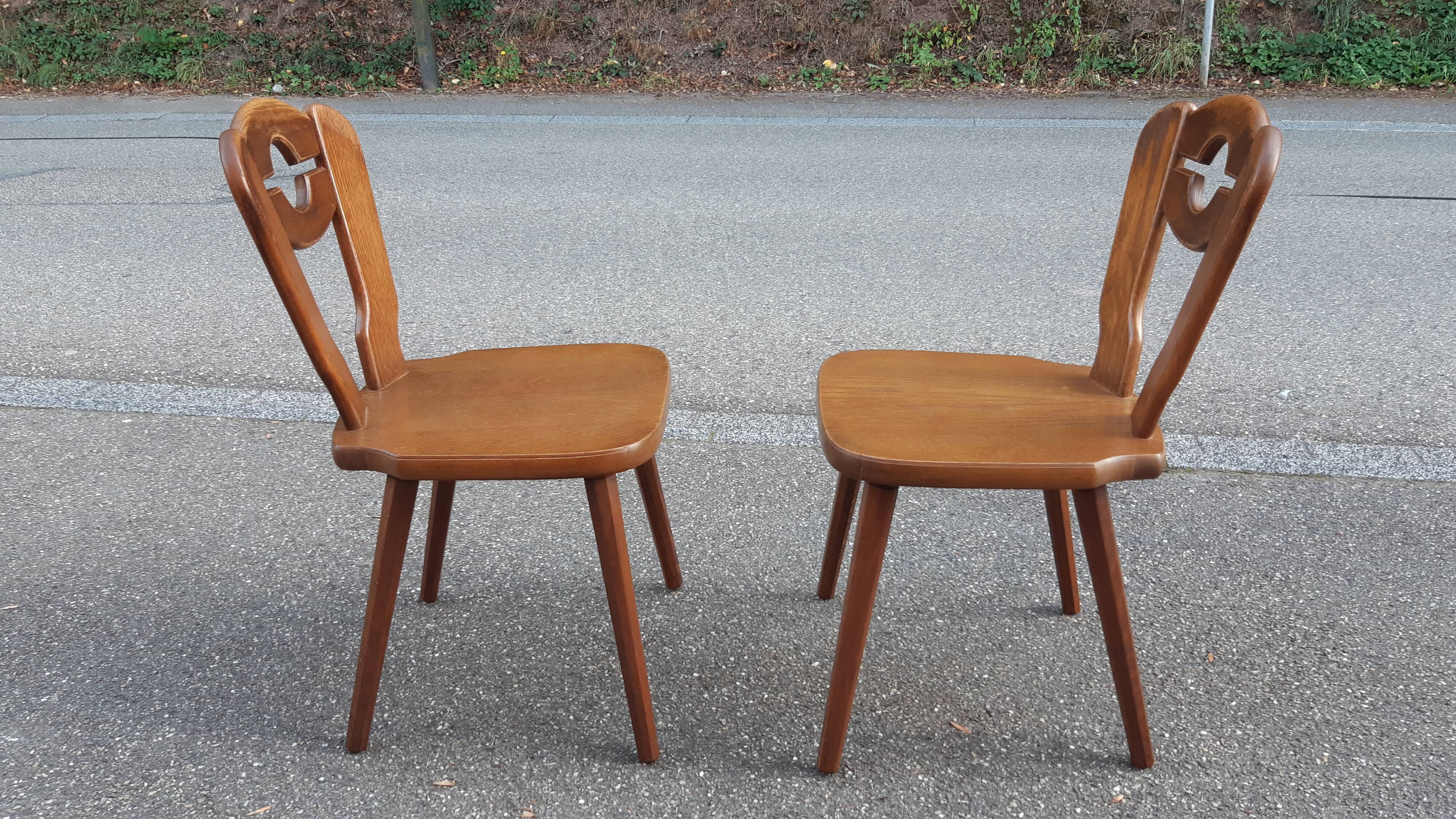 Brutalist mountain chalet decor chairs set of 2