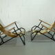 Pair of armchairs Safary chair 1950
