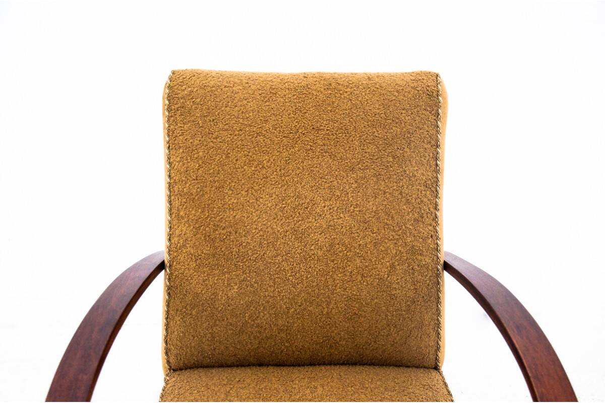 Boucle armchair, designed by J. Halabala, Czechoslovakia, 1930s.