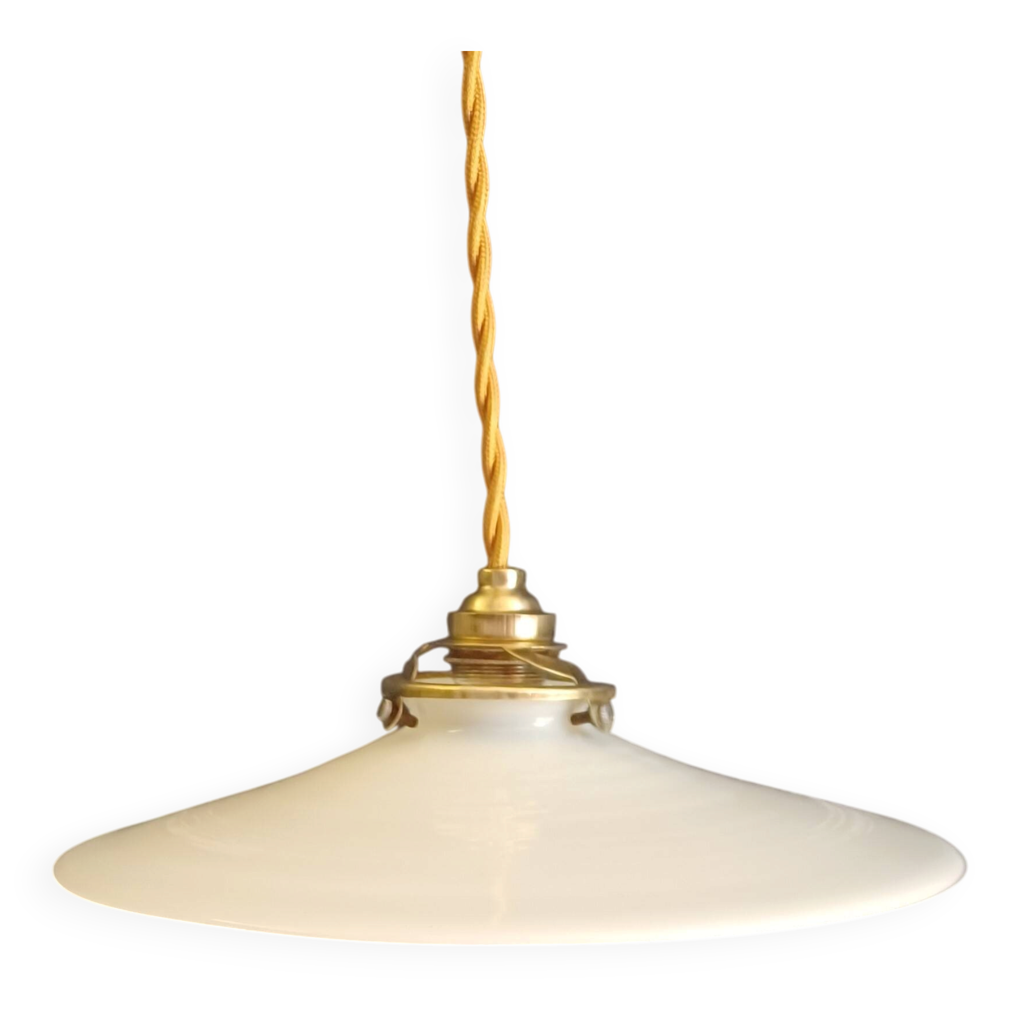 Ancienne suspension opaline - 1940