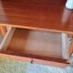 Scandinavian desk with tapered legs, vintage.