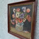 Bouquet d'anémones, huile sur carton