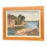 Original Swedish Oil on Panel – “River” by Ragner Nyberg – Dated 1969