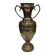 Vase style oriental ou amphore en cuivre et décor en laiton