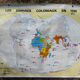 School decolonization map / Empires colonials MDI - 1988
