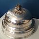 Service bell . Silver metal. Monogram AB