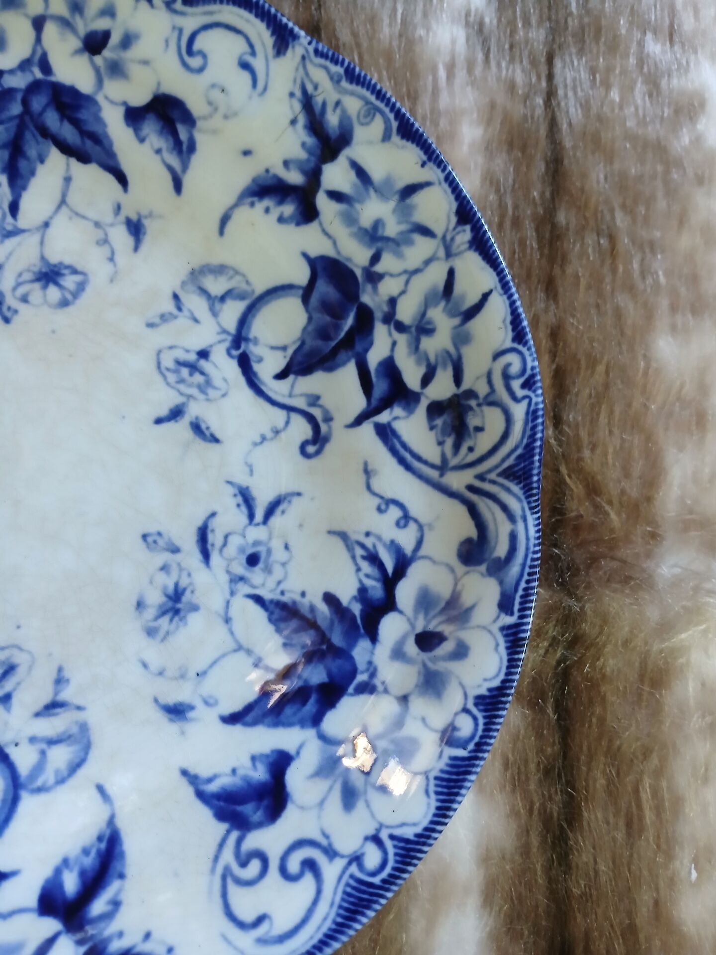 2 antique compotiers in Creil and Montereau ironstone.