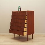Teak chest of drawers, Danish design, 1970s, production: Denmark