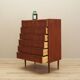 Teak chest of drawers, Danish design, 1970s, production: Denmark