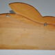 Patère enfant vintage en bois motif lapin