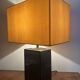lampe en acier et laiton années 70