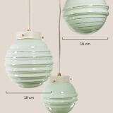 Linda * yugochic pendant chandelier * mcm hanging light * mini vintage cascade * retro glass * gold