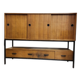 Gabinete, large apparador, madera de tea, Scandinavian design, 50's