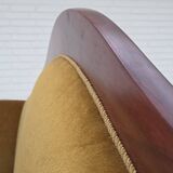1950s, Danish 2-seater sofa in Biedermeier style, furniture velour.