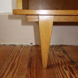 60s oak bedside table