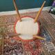 Paire de chaises moumoute vintage