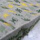 Flat-woven grey and yellow Margoum Nomad kilim rug
