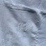 Embroidered linen tablecloth