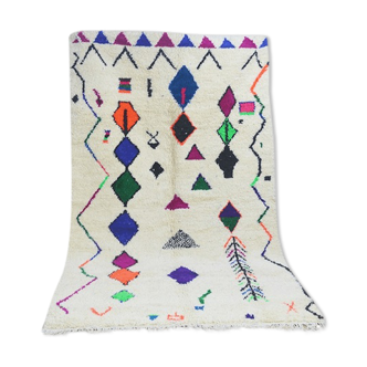 Colorful Berber carpet diamonds handmade 273x145cm