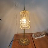 Brass and glass desk lamp