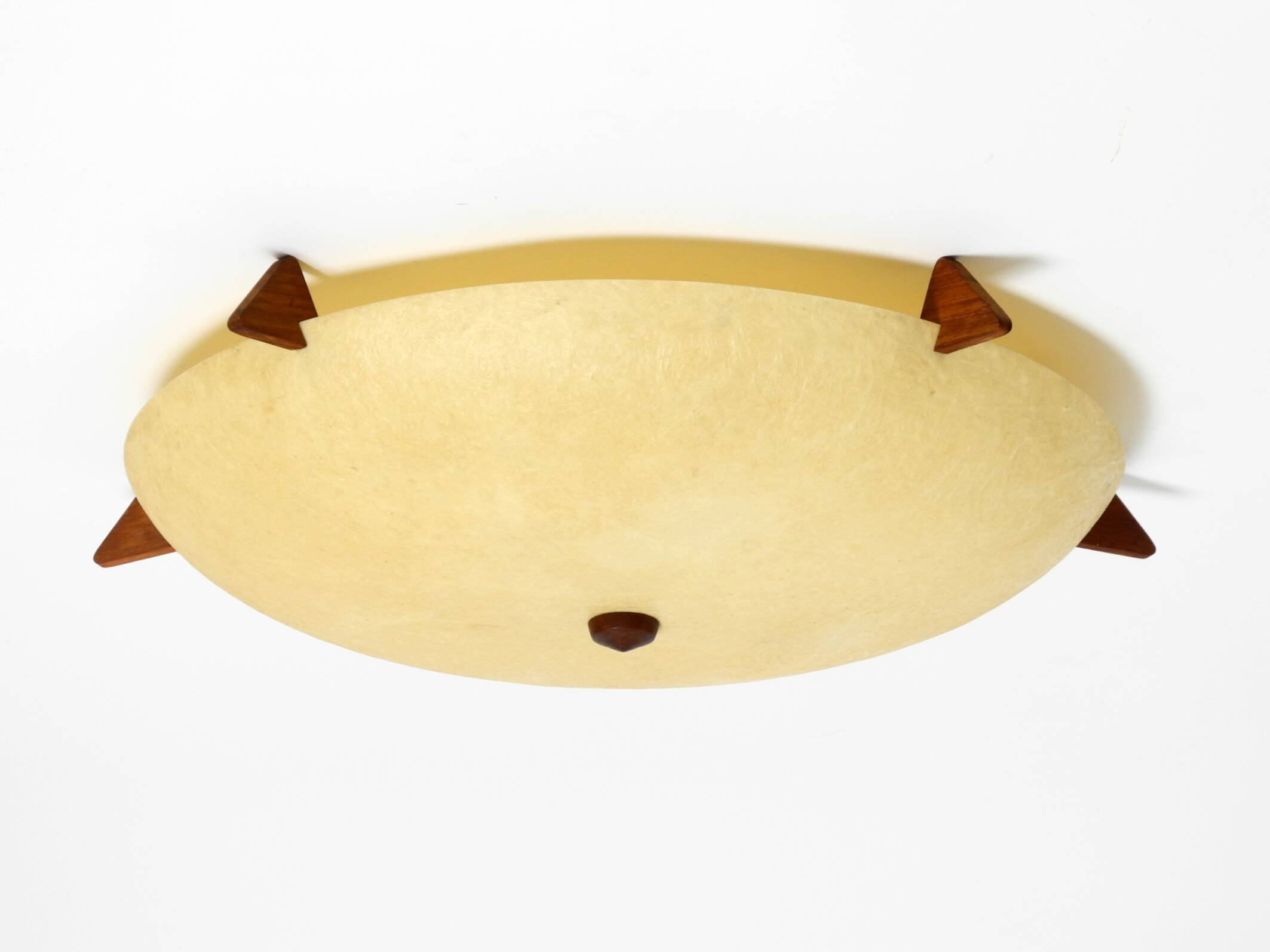 Beautiful original Mid Century Modern fiberglass ceiling or wall lamp