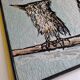Tapestry after Bernard Buffet "the owl" 67 x 56 cm