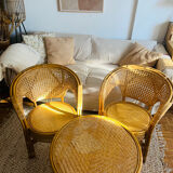 Rattan living room 3 rooms