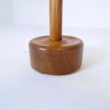 Mid-century solid teak table lamp from the 1960s Sweden.