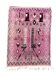 Berber Moroccan pink carpet made of wool in Morocco.