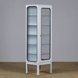 Cabinet Médical Vintage en Fer et Verre, 1970s