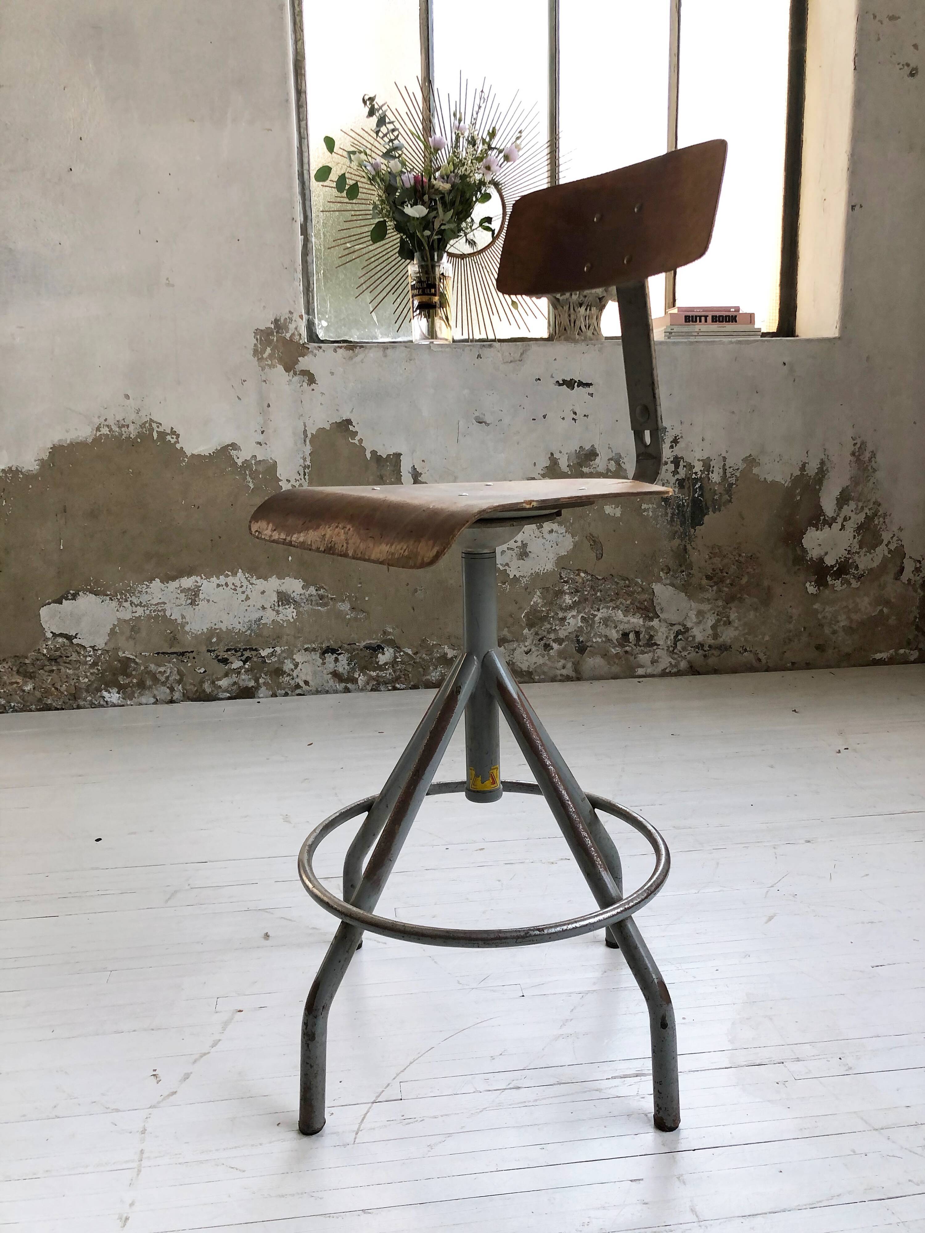 Pair high chairs industrial BAO workshop