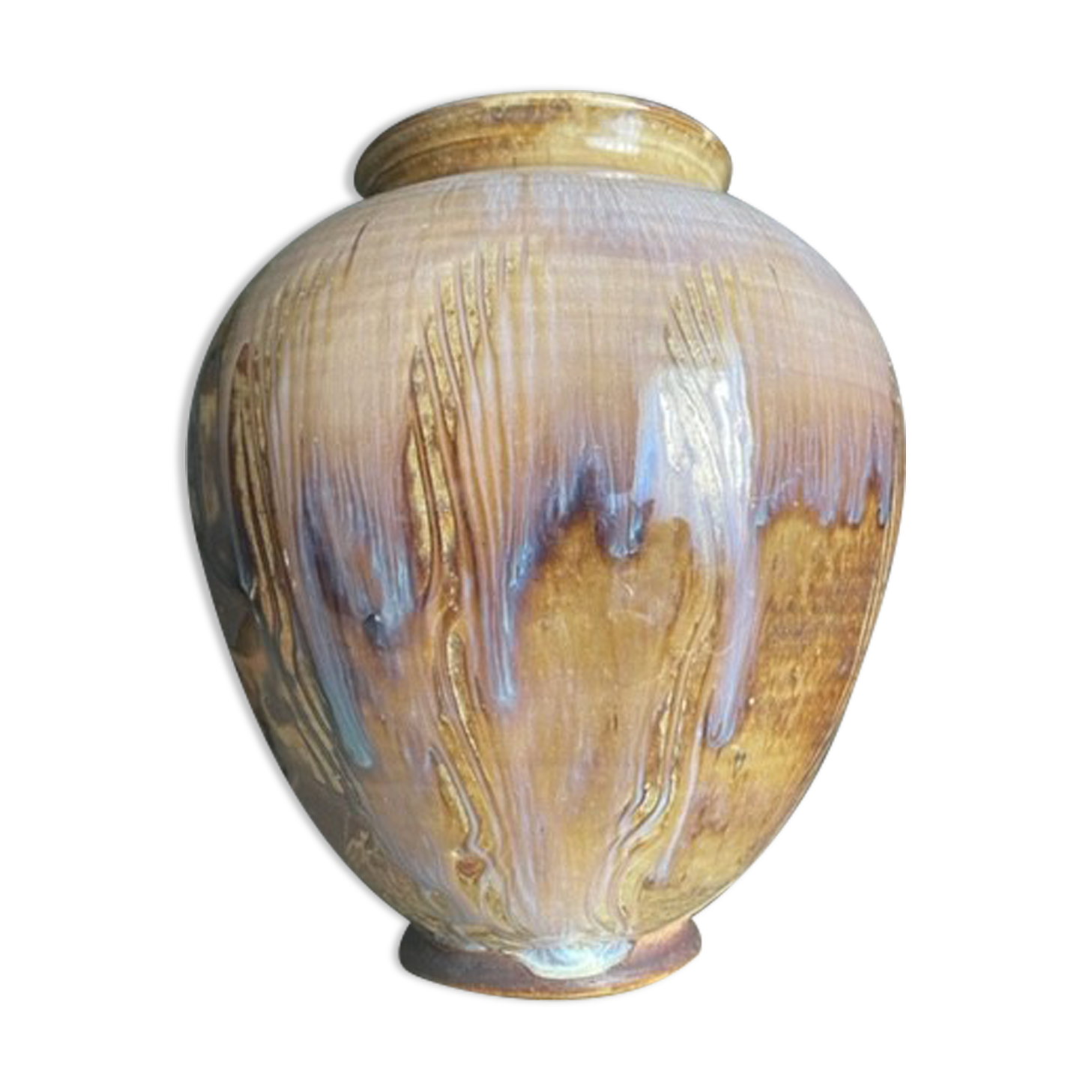 Sandstone vase signed, circa 1940