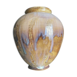 Vase en grès signé, vers 1940