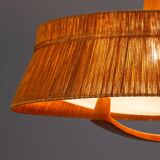 Temde teak and sisal pendant