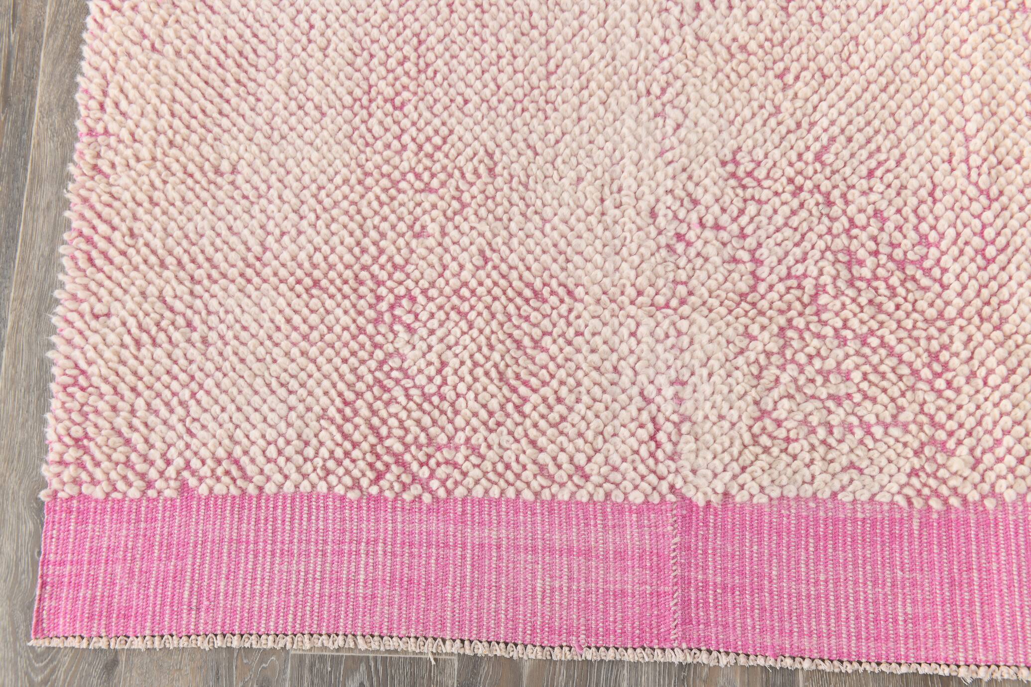 6x10 Soft Pastel Pink Handmade Vintage Rug, 193x300Cm SK 34942