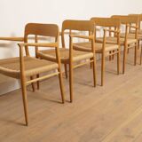 6 x Niels Otto Moller dining chairs | Model 56 | Oak | Restored