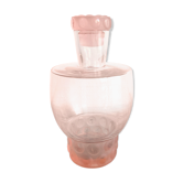 Carafe liqueur rose art déco 1930