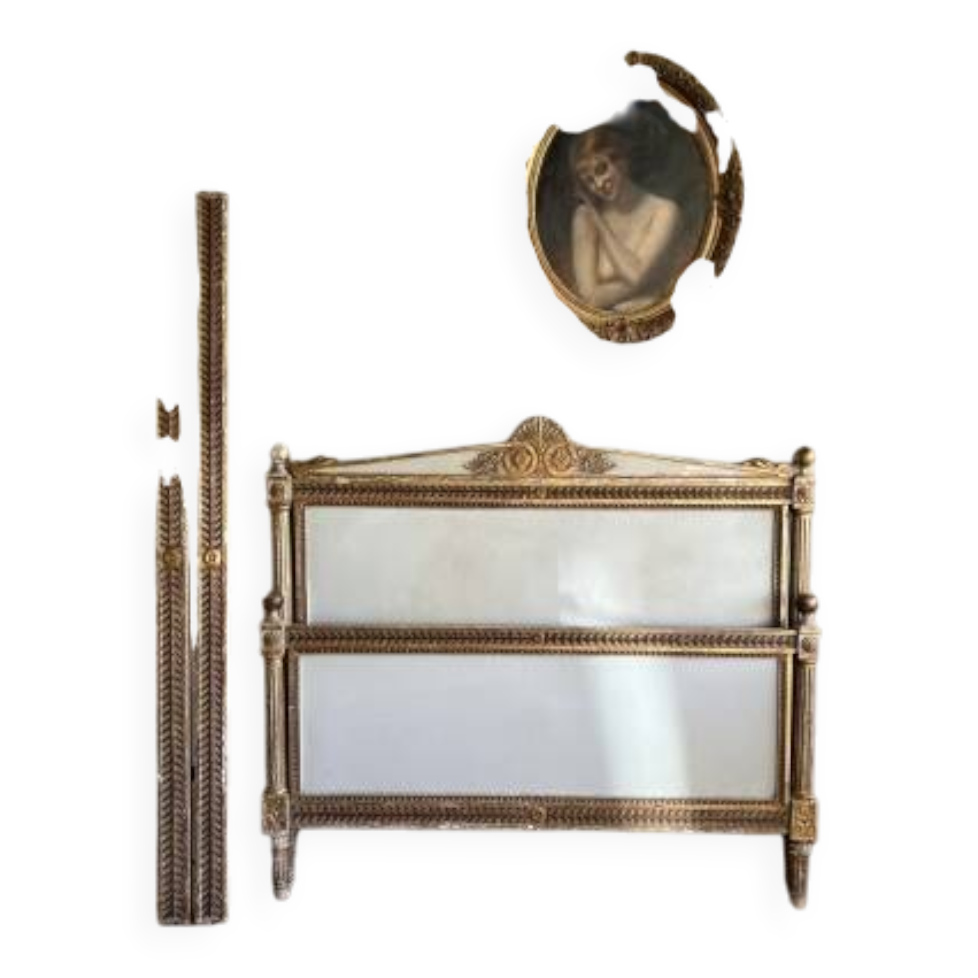 Bed in the old Louis XVI style