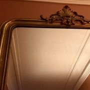 Antique gilded wooden mirror