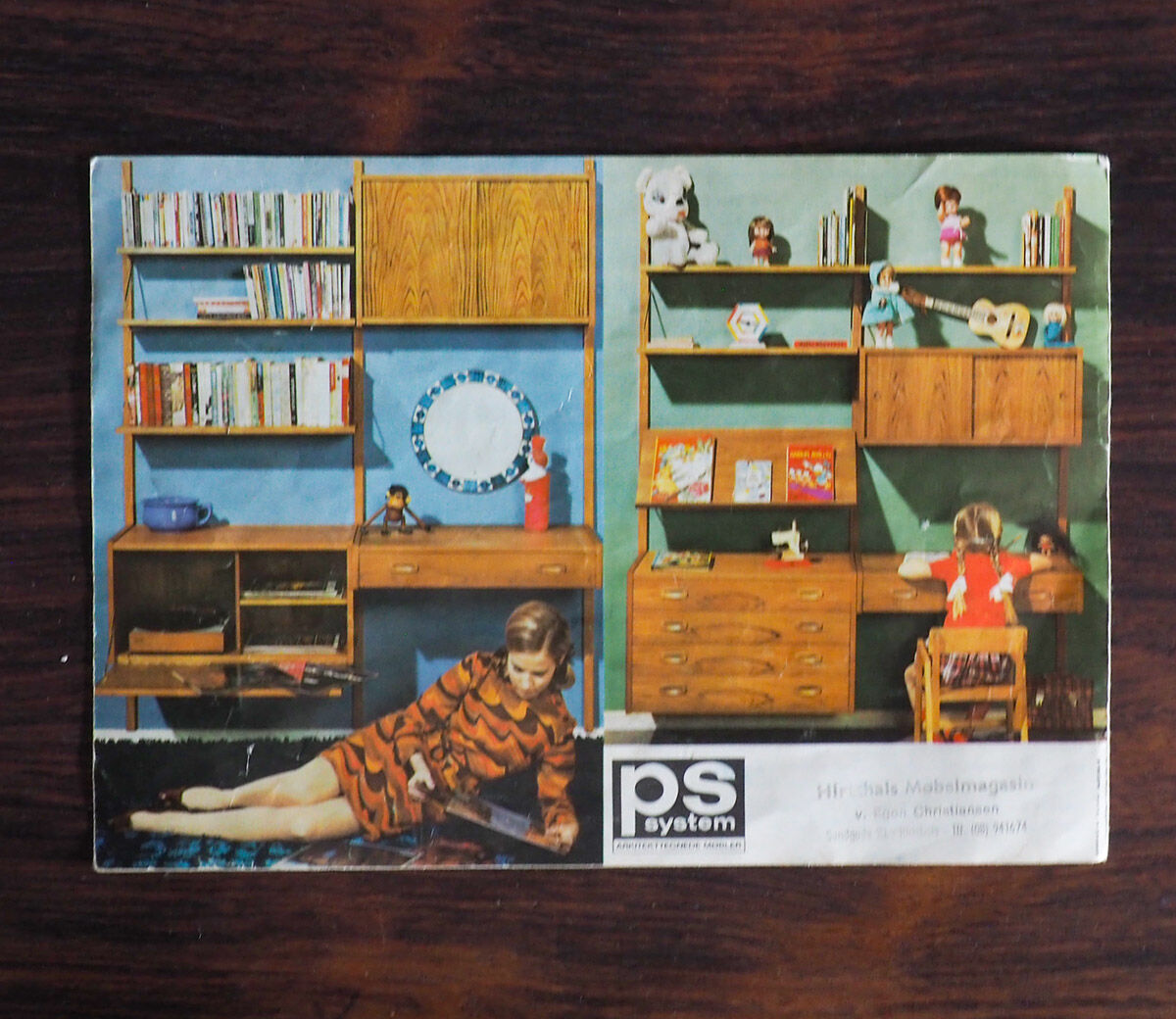 PS System rosewood wall unit by Randers Mobelfabrik, 1960's