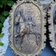 2 vintage brass coat hooks
